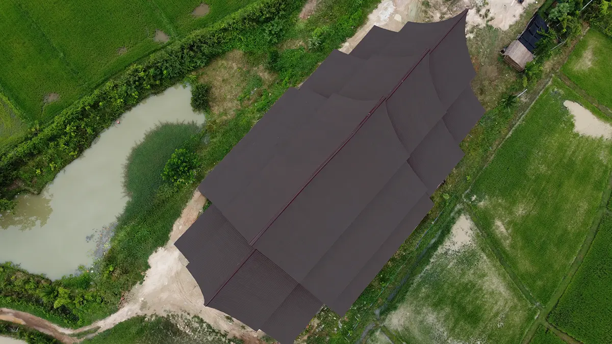 สถานปฏิบัติธรรมพุทธพรหมปัญโญ จ.ลำปาง รุ่น Casa Spain สี Sandy Brown