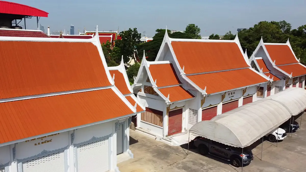 วัดพญาปราบปัจจามิตร จ.สมุทรปราการ รุ่น Wave760 สี Terracotta